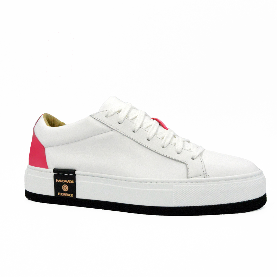 TOP LOW _ White Calf / Pink